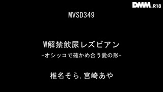 W解禁飲尿レズビアン 椎名そら 宮崎あや ～オシッコで確かめ合う愛の形～_ 4